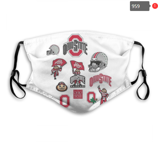 NCAA Ohio State Buckeyes #10 Dust mask with filter->ncaa dust mask->Sports Accessory